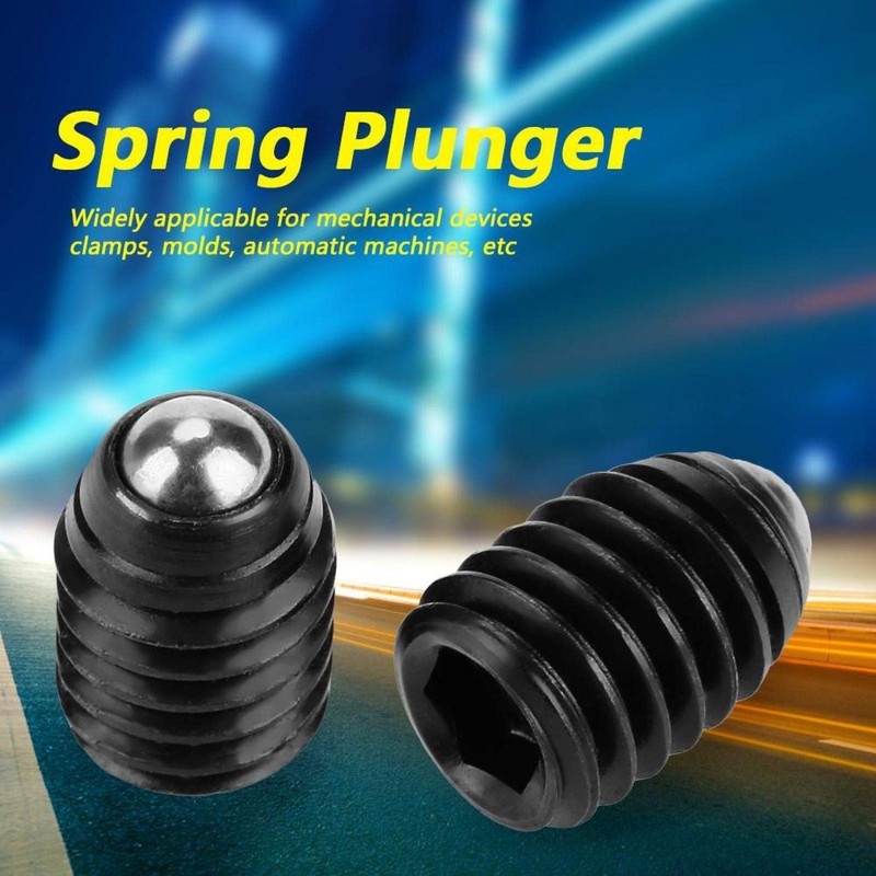 Plunger Screw Set, Sturdy Ball Point Grub Plunger, 10Pcs for