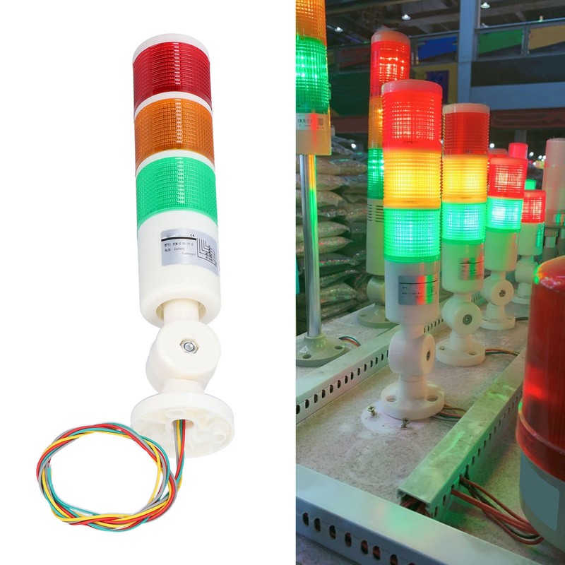 BERM Signal Tower Always Bright LED 3 Colour Alarm Light