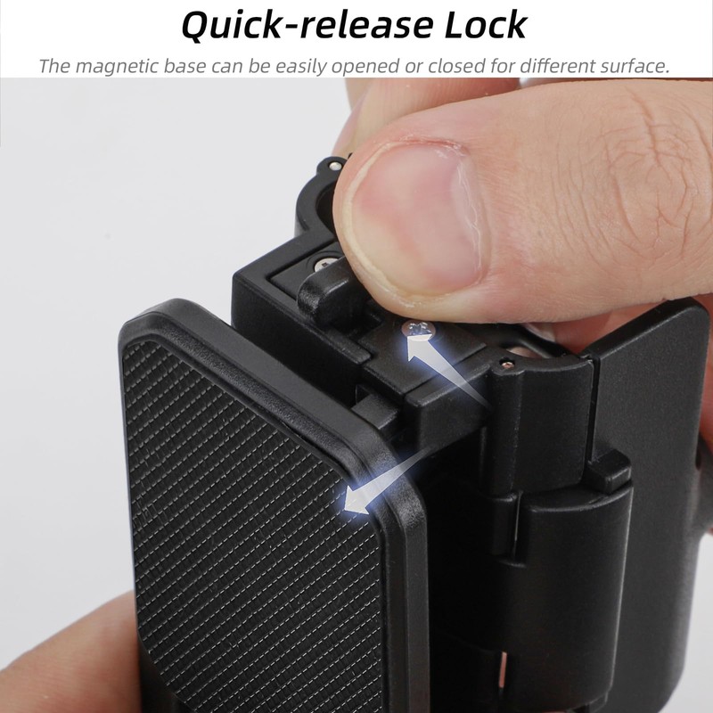 DGBAY Magnetic Mount Quick Release Mount Action Camera Base,Compatible with