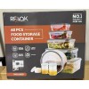 RFAQK 60-Piece Large Food Storage Containers Set Leakproof BPA-Free Plastic