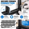 20-Pack 2020 L-Shaped Corner Brackets for Aluminum Extrusion – Black