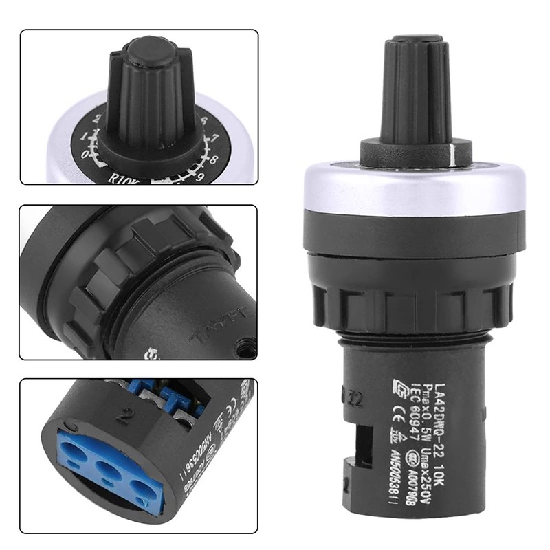 Litensh LA42DWQ 22mm 1K Governor Rotary Potentiometer Pot Inverter Converter