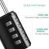 ORIA Combination Padlock, 4 Pack Combination Locks, 4 Digit Padlock