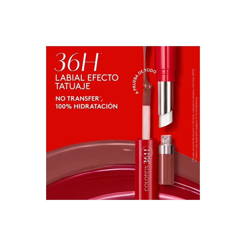 Esika Labial Colorfix Duo Tattoo Larga Duración