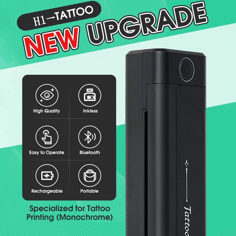 2025 New Wireless Tattoo Stencil Printer Tattoo Portable Printer Kit