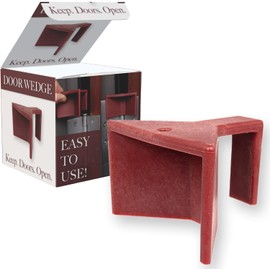 Wholesale Hotel Products Modern Door Stop – Plastic Door Stopper for Hinged- Easy Install Mounted Hinge Stop Restrictor - Opening Stopper Wedge for Home - Ideal for Hotels, Hospitals & Schools - Red