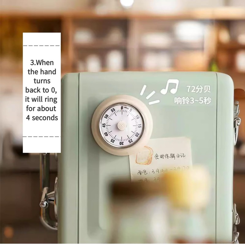 Tissting Mechanical Kitchen Timer, Countdown Timer Visual Timer Management Cooking