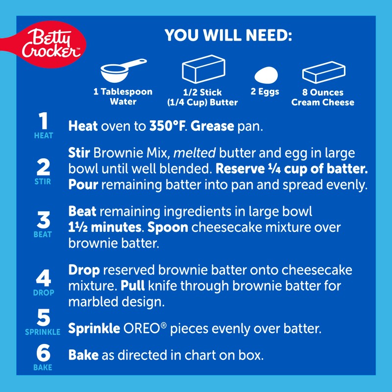 Betty Exclusives OREO Baked Cheesecake Mix, Includes Real OREO Cookie