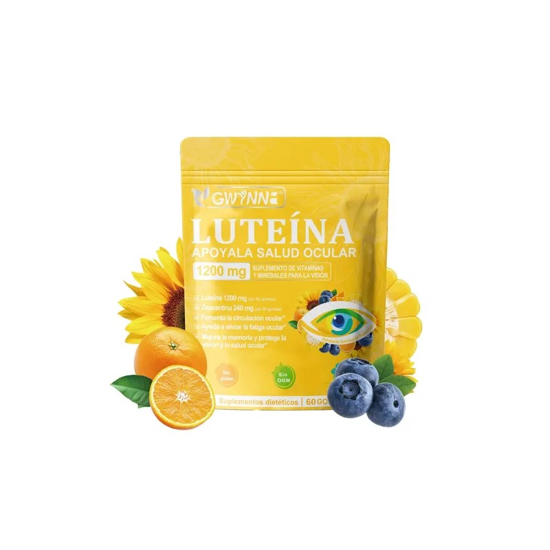 Gwynne Gummies Luteína Gummie Suplemento Vitaminas Minerales Oculares 40mg 8mg