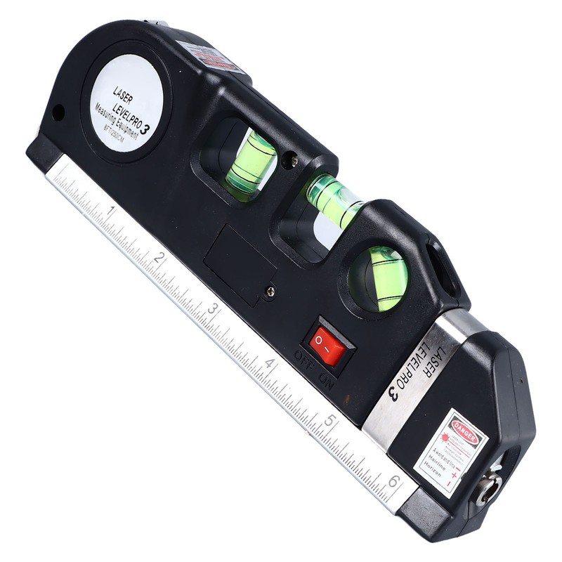 Laser Leveler 3 in 1 Bubble Level Tape Measure Scale