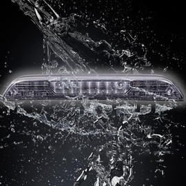 Compatible with Ford F150 2015 2016 2017 2018 2019 LED 3rd Third Brake Light Rear High Mount Cargo Stop Lamp Clear Lens Black Housing