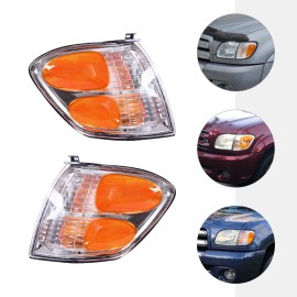 2PCS Turn Signal Lights Front Left Right For Toyota Tundra Sequoia 2001-2004