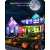 GOEBLESON Permanent Outdoor Lights, 100 FT RGB & White Eaves