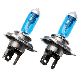 MACHSWON Pair H4 100W Xenon White 6000k Halogen bulbs Blue Car Fog Bulb Globes DC12V XENON Light Kit