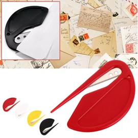 Mini Plastic Letter Opener Mail Envelope Slitter Opener Random SE02006 100ea