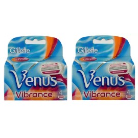Gillette Venus Vibrance Refill Razor Blades for Women, 8 Cartridges