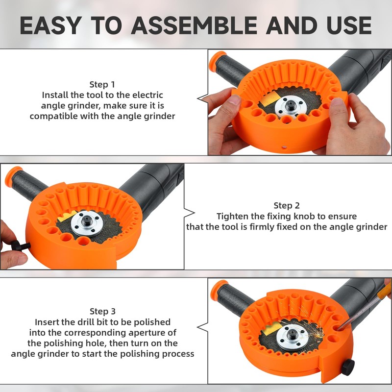 2 Pcs Drill Bit Sharpener for All Bits for Grinding