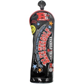 ☆ Latest Model # Blue Tee Golf Blue Tee Golf California [Soft Enamel Material] Head Cover Various (Black, UT)