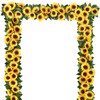 Shiny Flower 4 Pcs Artificial Sunflower Garland Silk Sunflower Vine