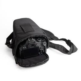 K-S-Trade Camera Bag for Sony Cyber-shot DSC-HX350 Camera Bag Shoulder Bag for Sony Cyber-shot DSC-HX350 Colt, black, Camera Case for Sony Cyber-shot DSC-HX350