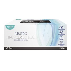 Kleenex Pañuelos Faciales Neutros, Paquete con 100 piezas de triple hoja