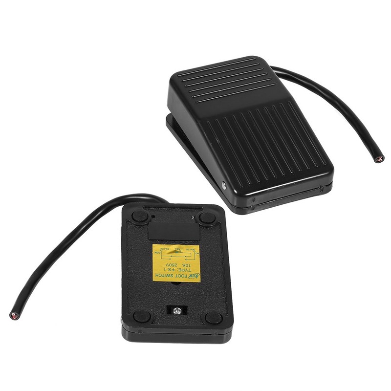 Fdit Foot Controller Pedal Switch,220V 10A Electrical Power Plastic Foot