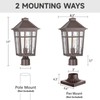 NAXTTII Dusk to Dawn Outdoor Post Lights Waterproof Pole Light
