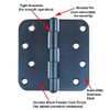 Hinge Outlet Black Stainless Steel Door Hinges - 4 Inch