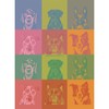 Garnier Thiebaut Chiens Pop (Dog Pop Art) French Kitchen Towel