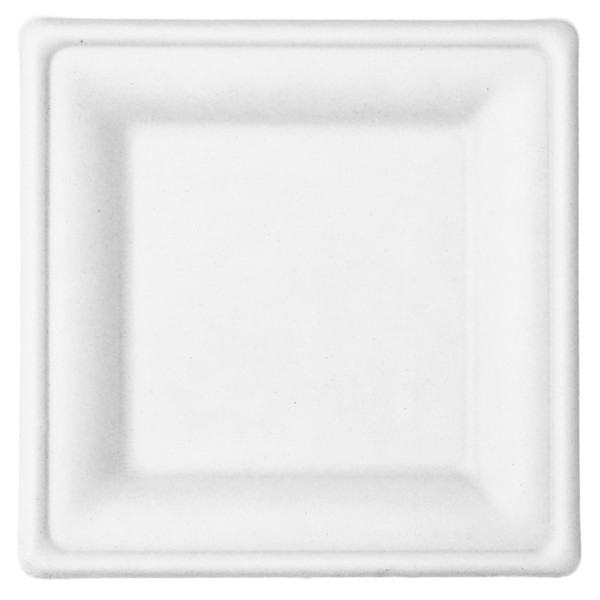 Responsible Products 10 inch Square Plates I Tree-Less™ Compostable Molded