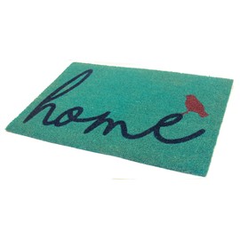 Fab Habitat Extra Thin Doormat | Entryway Door mat for Patio, Front Door | Decorative All-Season | A Bird Perched on Home | Non-Slip | 24" x 36" x 0.60"