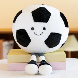Mineup 25 cm Plush Football Toy, Football Plush Cushion, Football Plush Toy Toy, Football Cushion Plush Toy, Gift for Football Lovers and Boys Girls