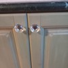 Clear Crystal Drawer Knobs, Diamond-Shaped Acrylic Cabinet Knobs Pulls for