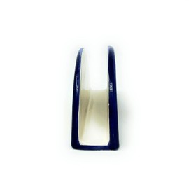 CERAMICHE D'ARTE PARRINI - Italian Ceramic Art Pottery Napkin Holder Hand Painted Pattern Lily Florence Made in ITALY Tuscan