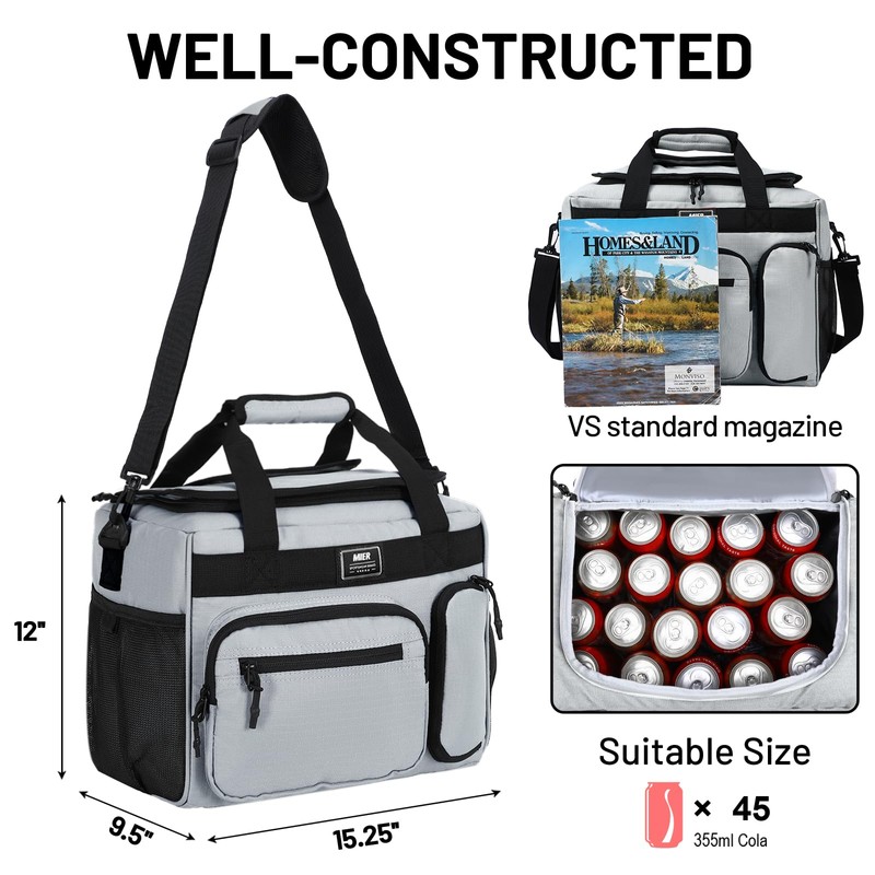 MIER 30L Extra Large Soft Cooler Bag with Bottle Opener