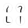 Albedel 2pcs Double-Ended Specialty Pick Set O-Ring and Hooks Scriber