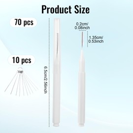 70pcs Shower Head Cleaning Brush, Denser Spiral Bristles Shower Head Cleaner Picks, Tiny Crevice Cleaning Brush for Small Holes, Nozzle Unclogger Pipe Cleaners Household Clean Tools Anti-Clogging