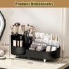 SIOOUI Rotating Makeup Organizer Large Capacity Cosmetic Display Case for