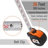 Mr. Pen- Retractable Tape Measure 25 ft, 2 Pack, Orange,