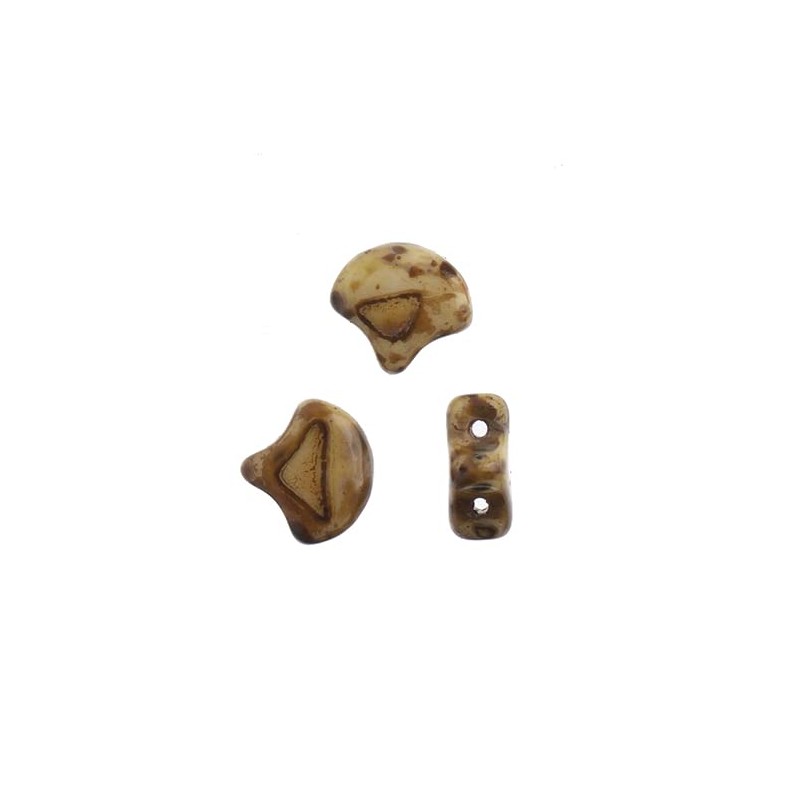 John Bead - abalorio de hoja de ginko checo mate,
