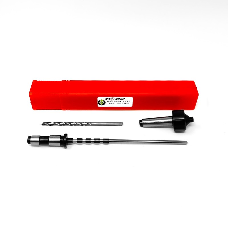 RGWOOD #2 Morse Taper MT2 Pen Turning Mandrel with 7mm