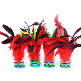 Baitaihem Baitaihem 4 Pack Colorful Kick Shuttlecock Fancy Chinese Jianzi Foot Sports Outdoor Game