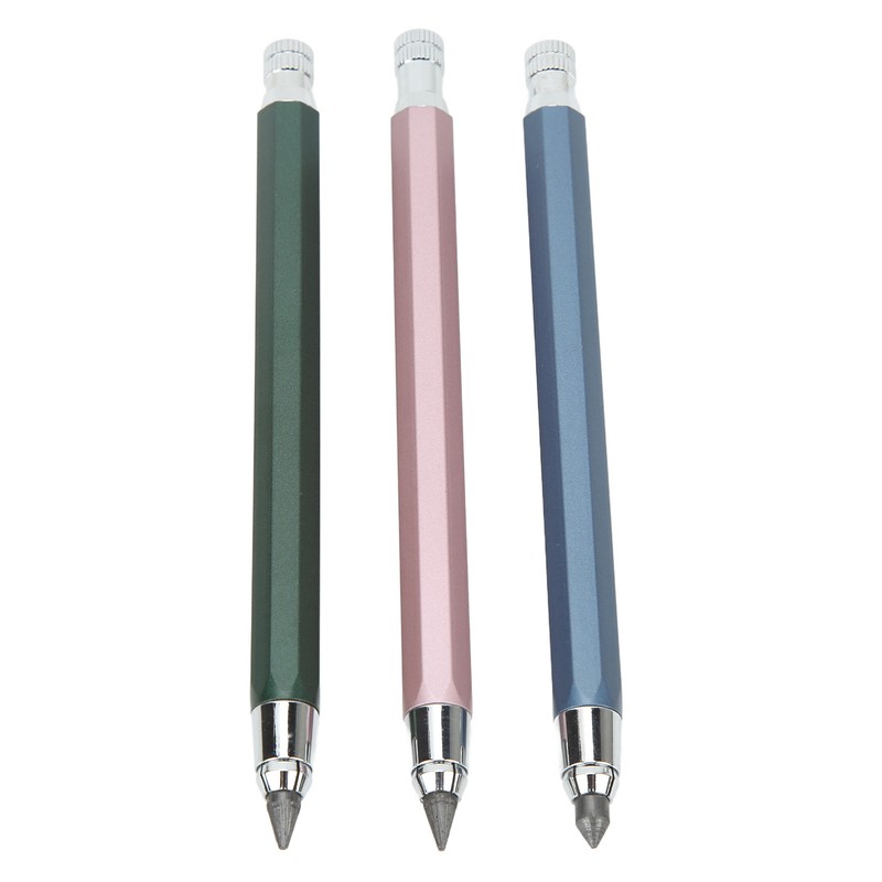 3Pcs Mechanical Carpenter Pencil 5.6mm Scribing Tool Marker Set Kit