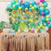 Hawaiian Party Decorations Hawaiian Aloha Party Banner Glittery Tropical Leaves