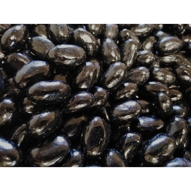 Jumbo Extra Large Fresh Chewy Black Licorice Jelly Beans -