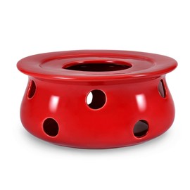 Urban Lifestyle Teapot Warmer Tea Warmer Ceramic (Red) Tea Oven for Keeping Teapot or Coffee Pot Warmer Teapot Warmer Teapot Warmer Teapot Warmer Tea Light