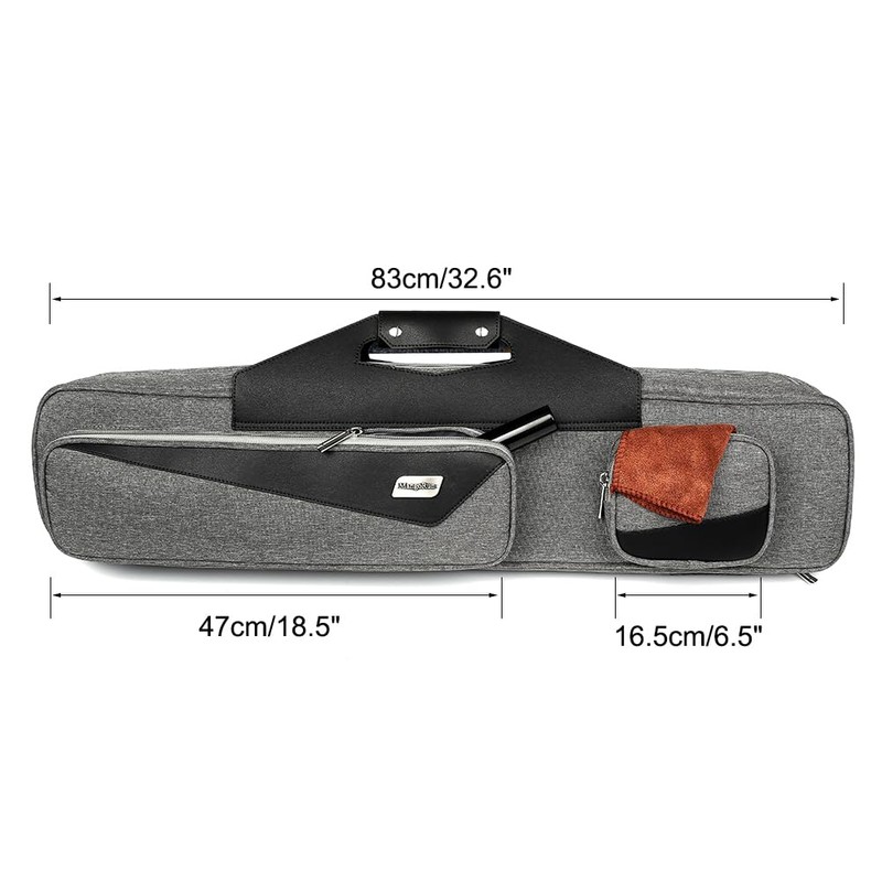 MangoRun Pool Cue Case 4x4 with Backpack Straps Carrying Case