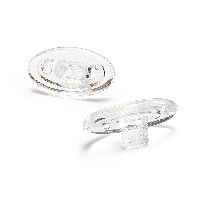 Eyeglass push in nose pads,5 Pairs Oval Slide in Nosepads,Glasses