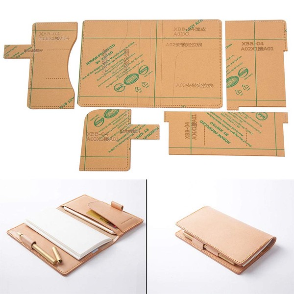 Acrylic Notebook Bag Diary Book Case Leather Template Set Stencil