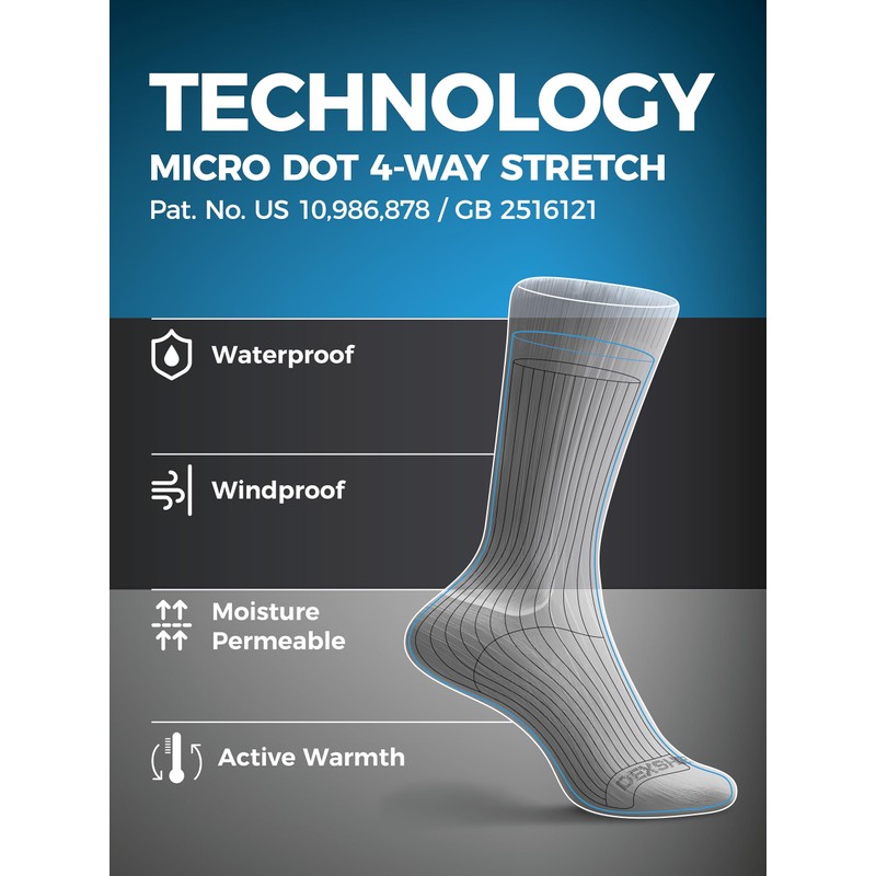Dexshell DS683 Ultra Thin Crew Trekking Socks 0143045